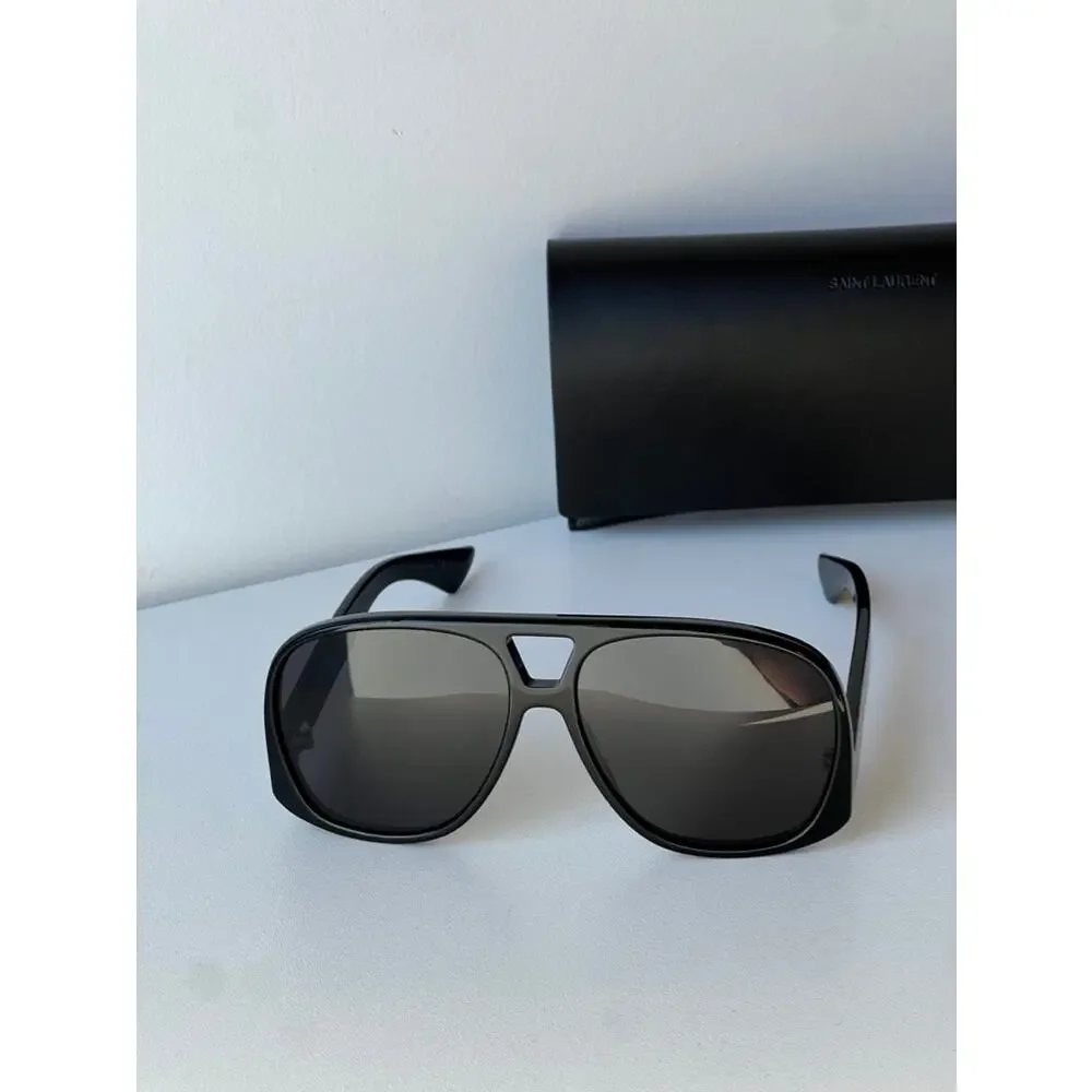 NEW Saint Laurent SL652 Solace Aviator Sunglasses Black